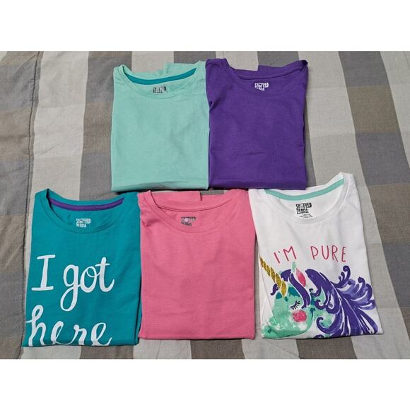 Spotted Zebra Girl's Long-Sleeve T-shirts , Pack‎ Of 5, Magic, Medium (8) - Picture 6 of 15